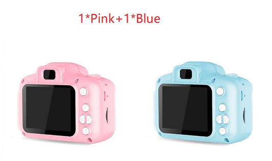 Take Pictures SLR Toy Children's Camera Kids dealsniper-net 1 Pink+1 Blue 16G