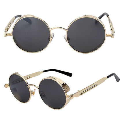 Austin Powers Vintage Round Metal Frame Sunglasses Women dealsniper-net