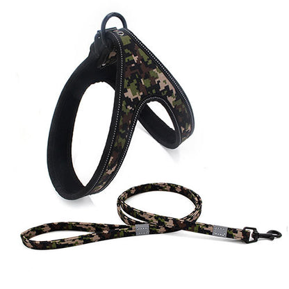 Colorful Dog Leash Dog Walking Rope Small And Medium-sized Pets dealsniper-net Camouflage L