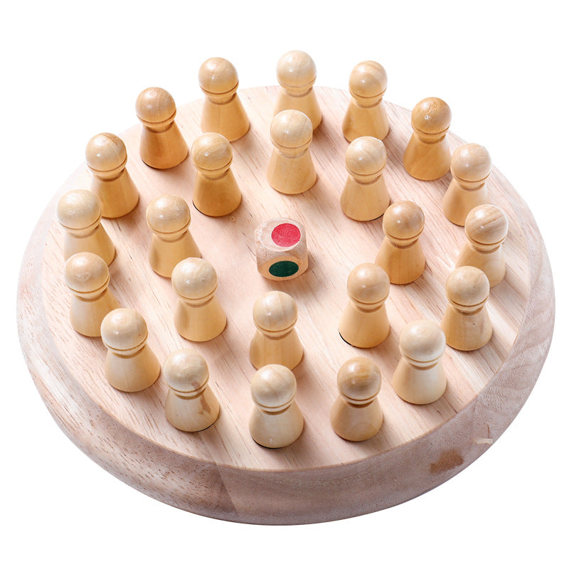 Children's Wooden Educational Toys Memory Chess Kid Kids DealSniper.net White
