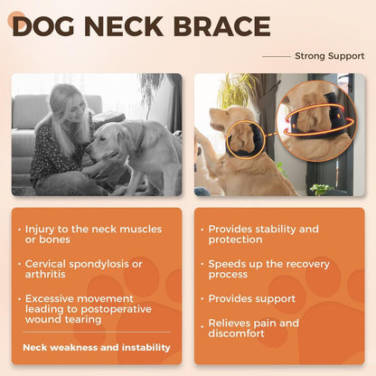 NEW Dog Support Collar Collar Anti-licking Sprained Pets Gym From House