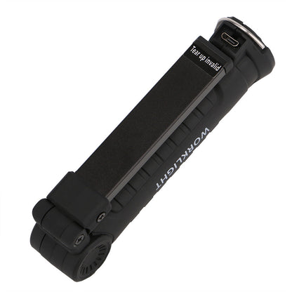 COB LED Tactical Flashlight USB Rechargeable Torch Work Light Outdoor DealSniper.net 14.8x5cm