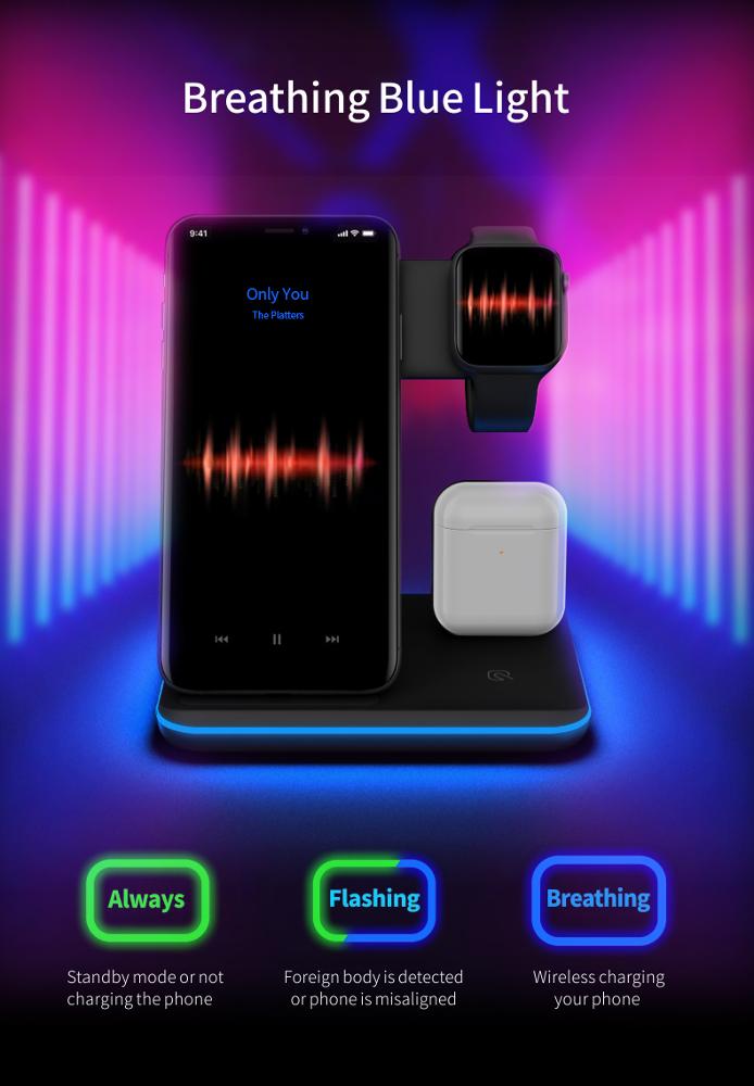 Compatible Mobile Phone Watch Earphone Wireless Charger Gadgets Gym From House