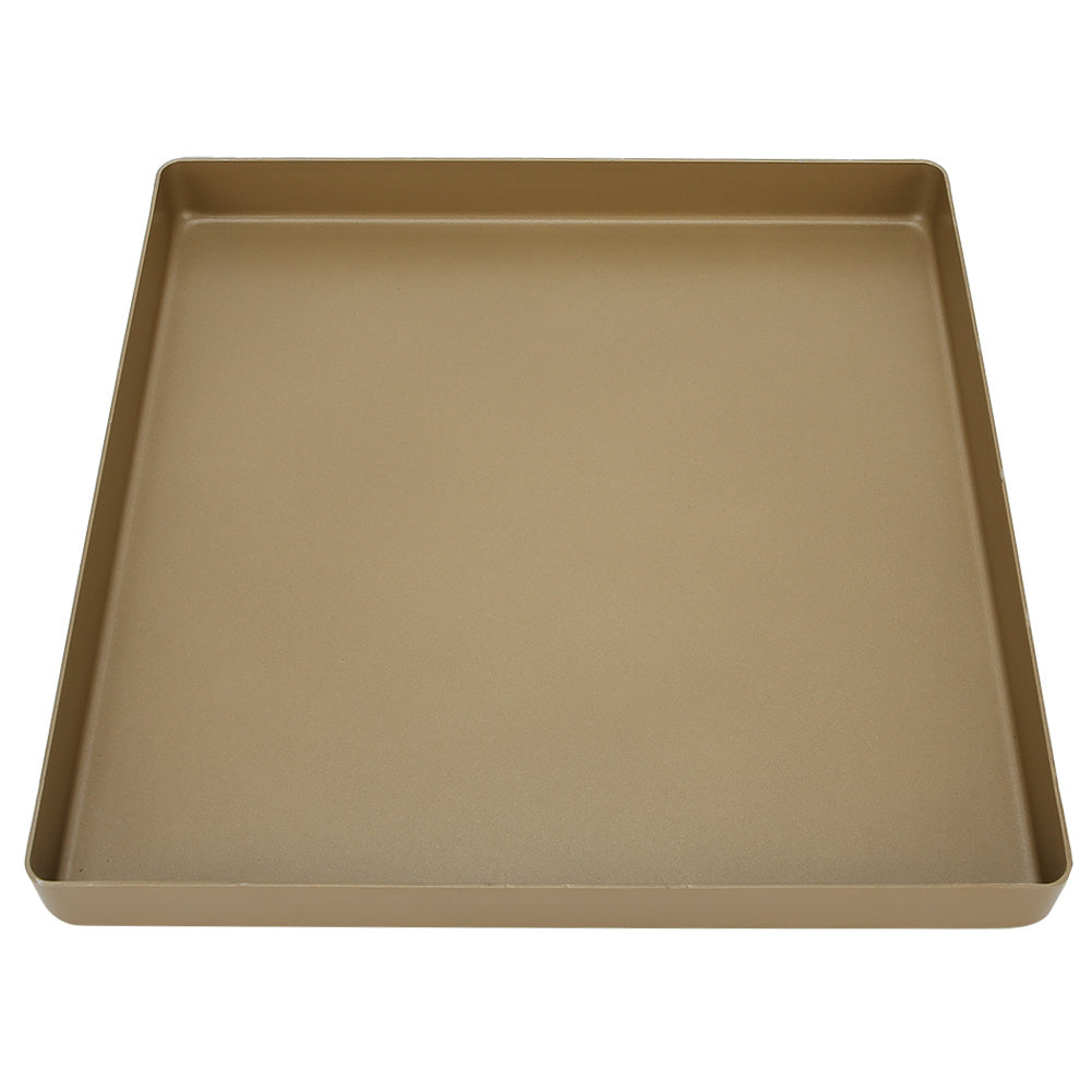 Gold Aluminum Alloy Square Shape Non-Stick