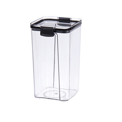 Kitchen Storage Food Jars, Fresh-keeping Boxes, Airtight Jars Kitchen dealsniper-net Black 1300ml