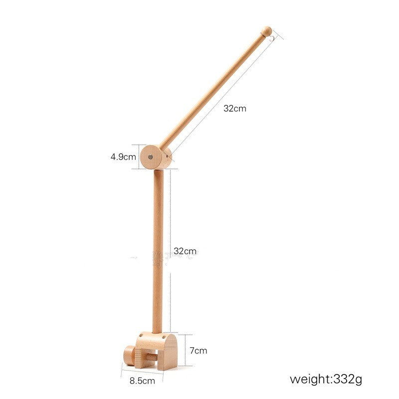 Baby Wooden Support Mosquito Net Hanging Rod Accessories Comfort Bed Bell Support