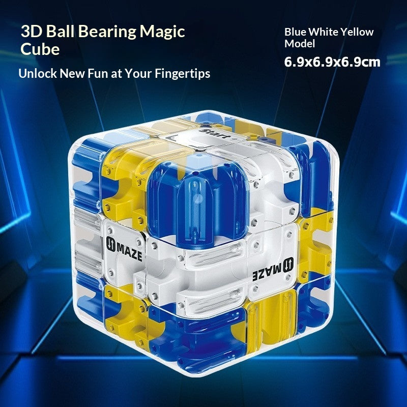 Bead Maze Rubik's Cube Logic Thinking Children's Toy Kids Gym From House Fun Ball Cube Blue