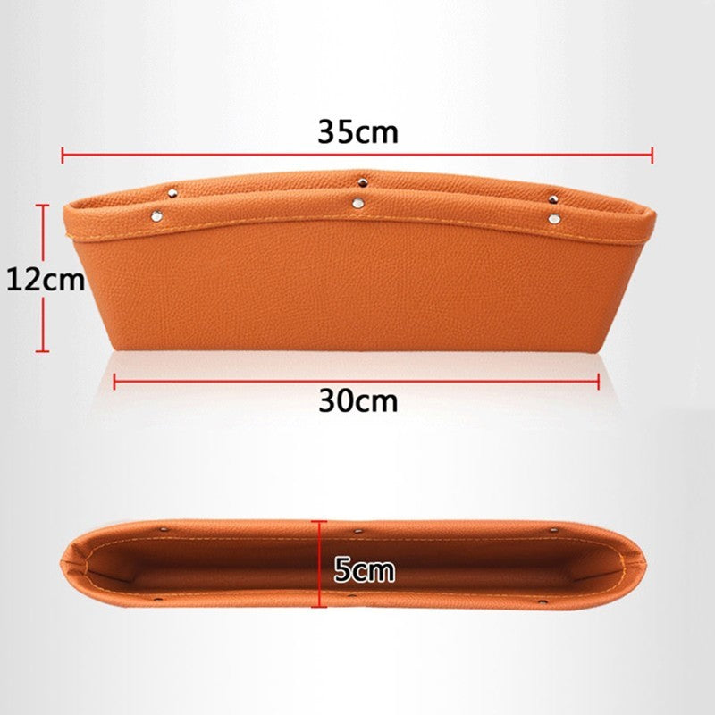 Car Organizer Box Caddy Catcher PU Leather Seat Gap Storage Bag Vehicle DealSniper.net