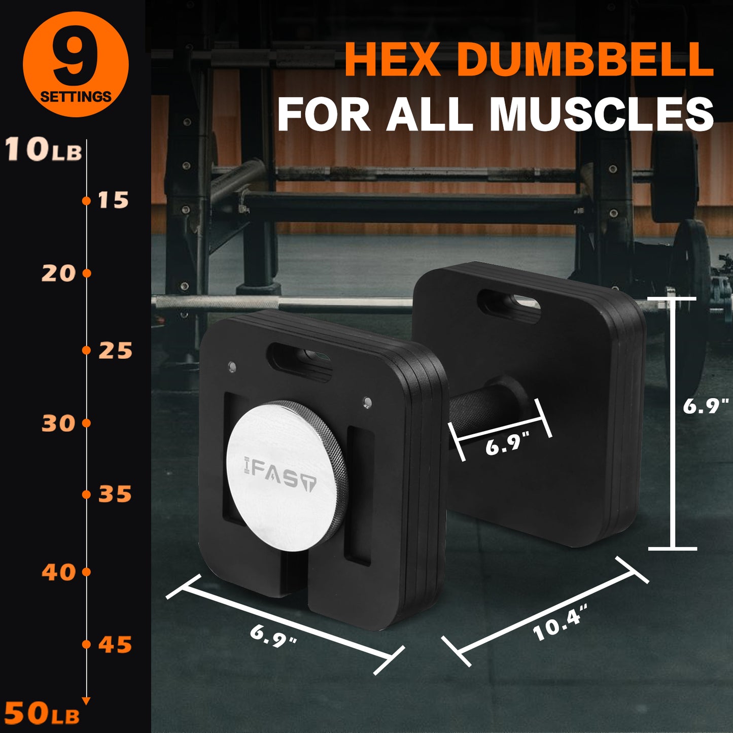 Adjustable Dumbbell 9 In 1 Free Weights For Multiweight Options Jewelry Gym From House