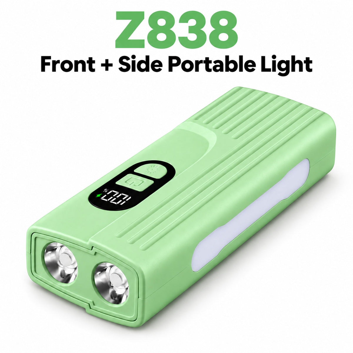 Rechargeable Z838 Green Portable Bicycle Flashlight Power Bank Outdoor DealSniper.net