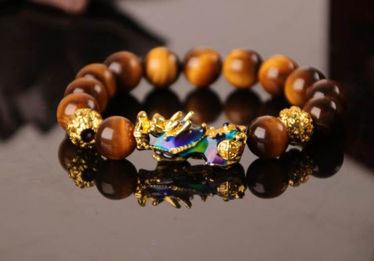 3D Gold Plated PiXiu Bracelet Jewelry DealSniper.net Gold