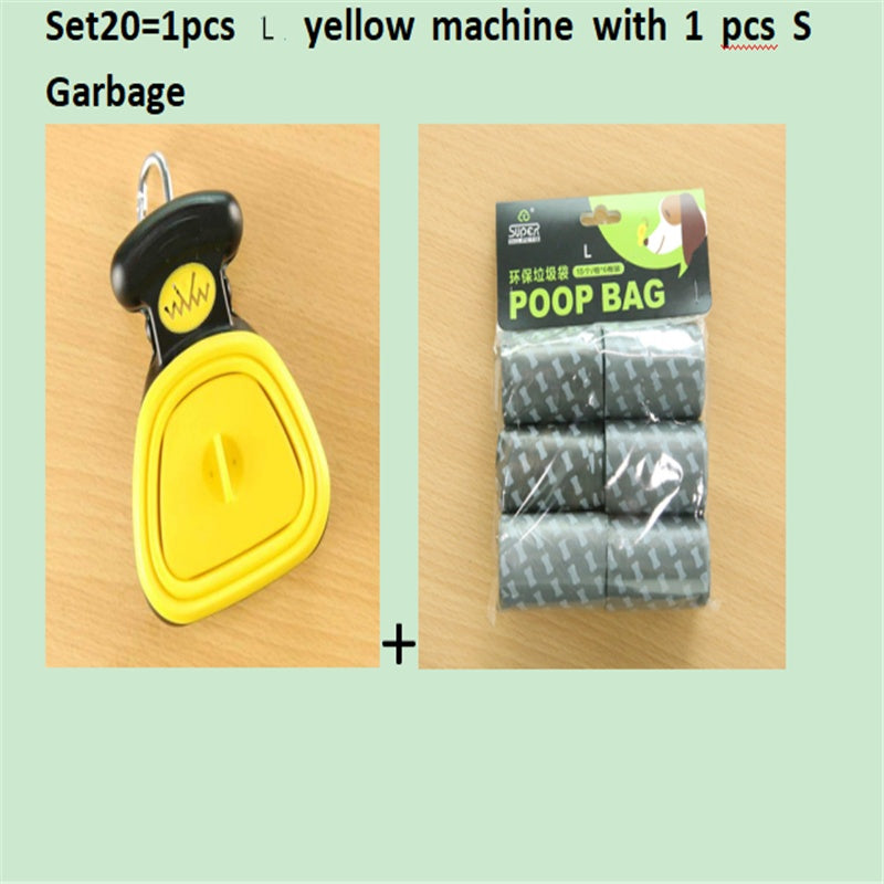 Dog Pet Travel Foldable Pooper Scooper With 1 Roll