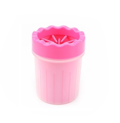 Silicone Dog Paw Washer Cup Pets dealsniper-net Pink L