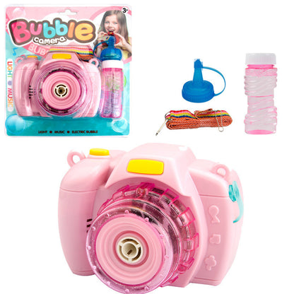 Camera Bubble Blowing Toys For Kids Fully-Automatic Soap Bubble Machine Kids dealsniper-net Pink