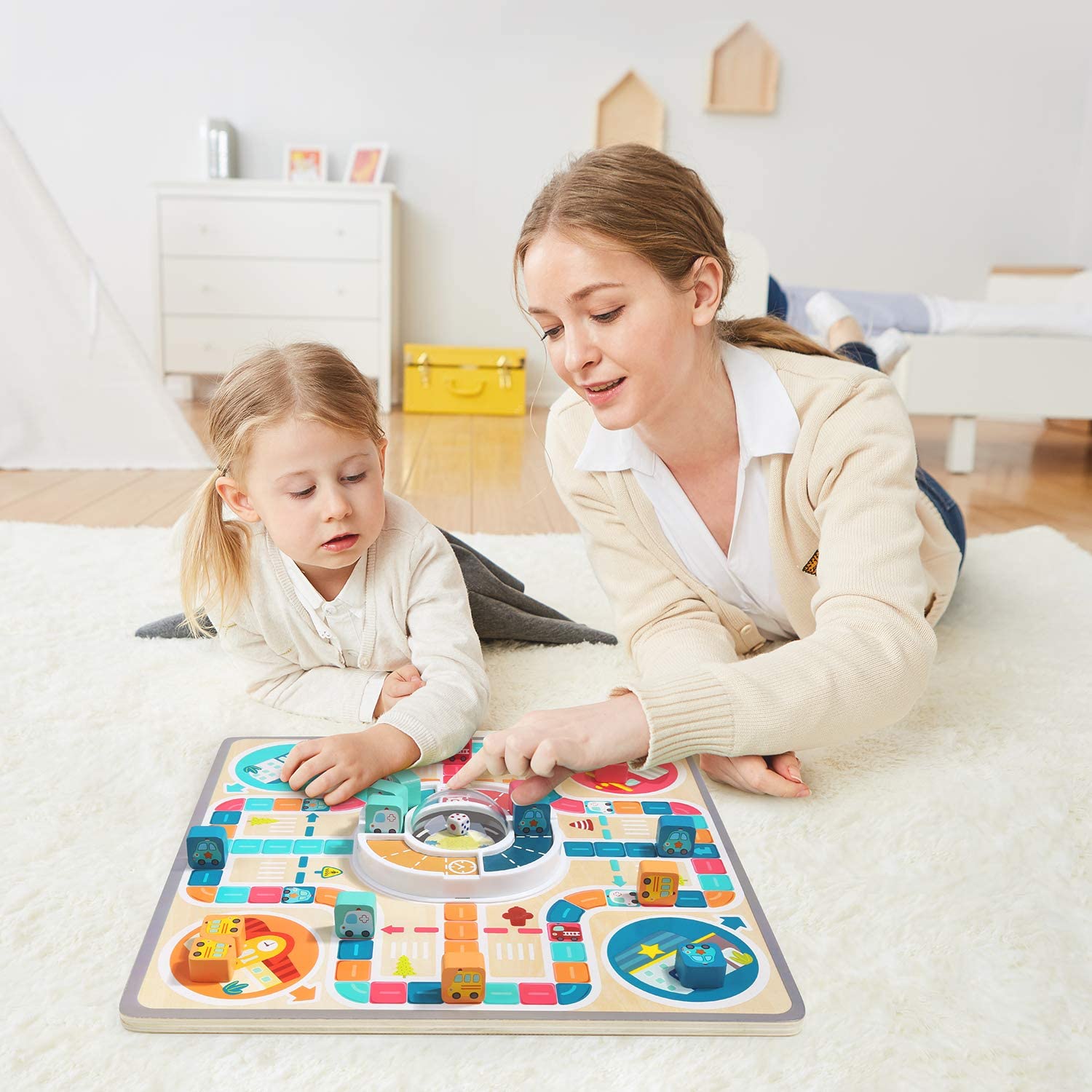 Kids Toys Flying Chess Parent-child Interactive Game Chessboard Children's Board Game Toys Puzzle Jump Checkers Kids dealsniper-net