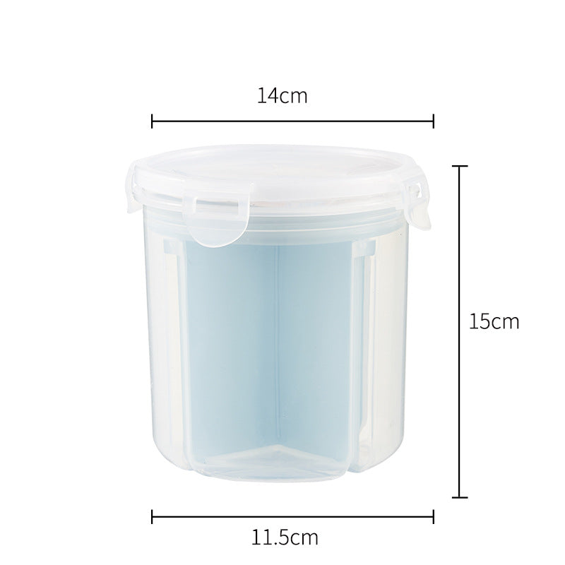 Kitchen Rotating Sealed Tank Moisture-proof Millet Bucket Kitchen dealsniper-net Small Blue