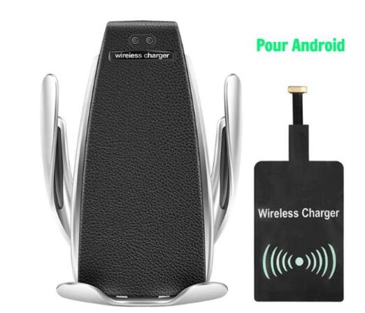 Car Wireless Charger 10W Induction Car Fast Wireless Charging With Car Phone Holder S5 Vehicle dealsniper-net Andorid 1