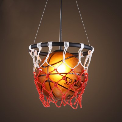 American Chandelier Retro Basketball Light Creative Restaurant Gymnasium