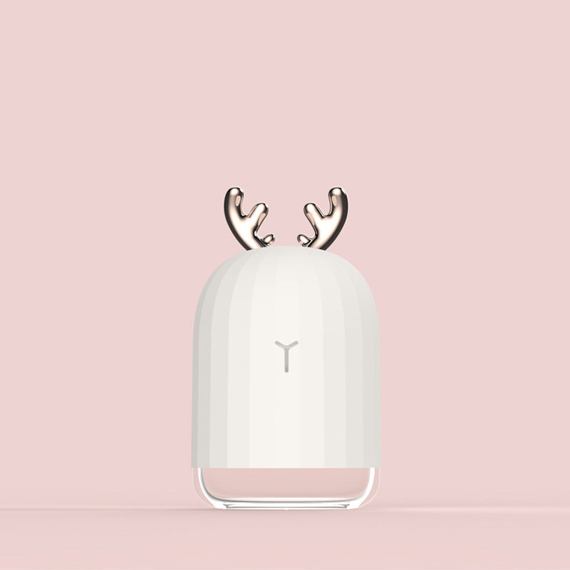 Mini Humidifier Portable USB Charging Quite Deer Shape House dealsniper-net White