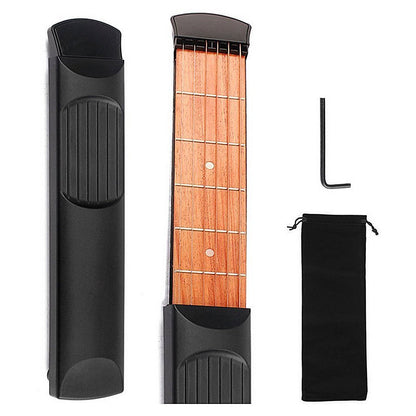 Pocket Guitar Portable for Acoustic Guitar Practice for Beginner Hobby Gym From House 6 frets