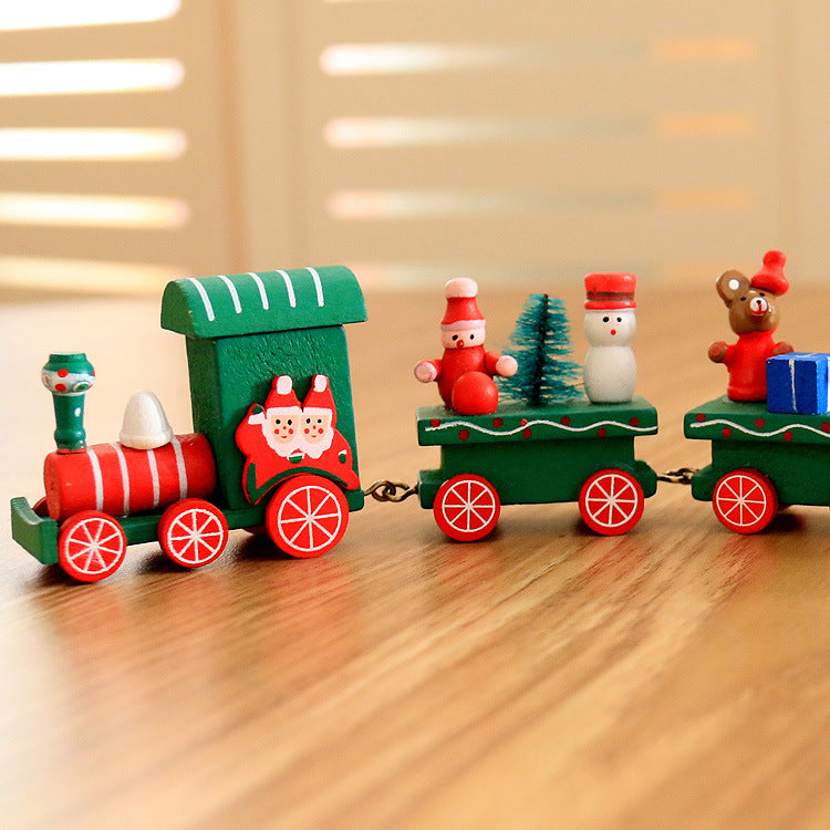 4pcs Mini Wood Train Toys Kids DealSniper.net