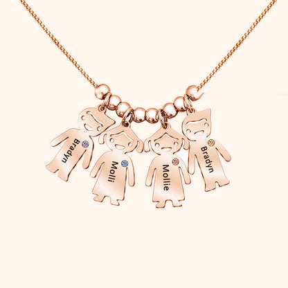 New Doll Diamond Engraved Necklace Jewelry Gym From House Rose Gold 1Child