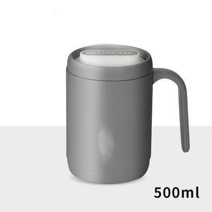 Stainless Steel Mug Creative Office Home dealsniper-net Grey Single cup 304inner liner