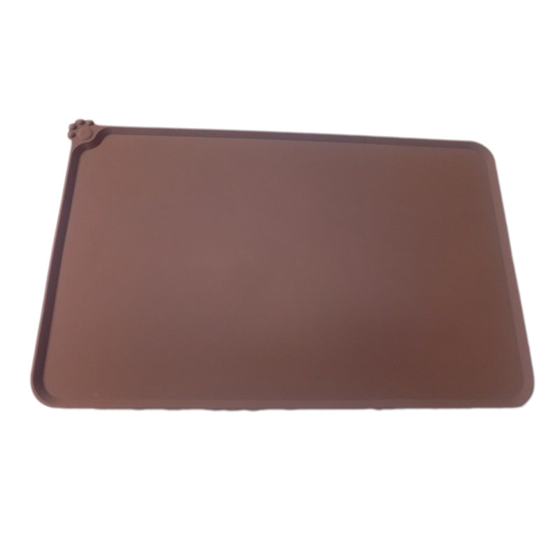 Waterproof Pet Mat For Dogs And Cats Pure Color Silicone Pet Food Mat Pets dealsniper-net