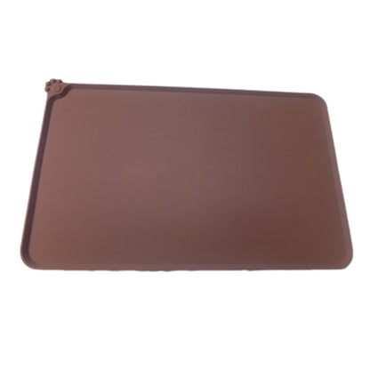 Waterproof Pet Mat For Dogs And Cats Pure Color Silicone Pet Food Mat Pets dealsniper-net