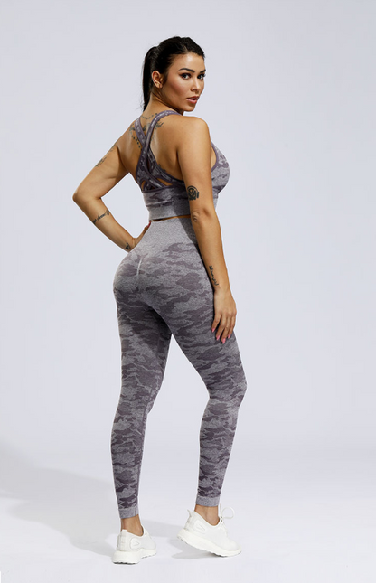 Camouflage yoga pants Women dealsniper-net