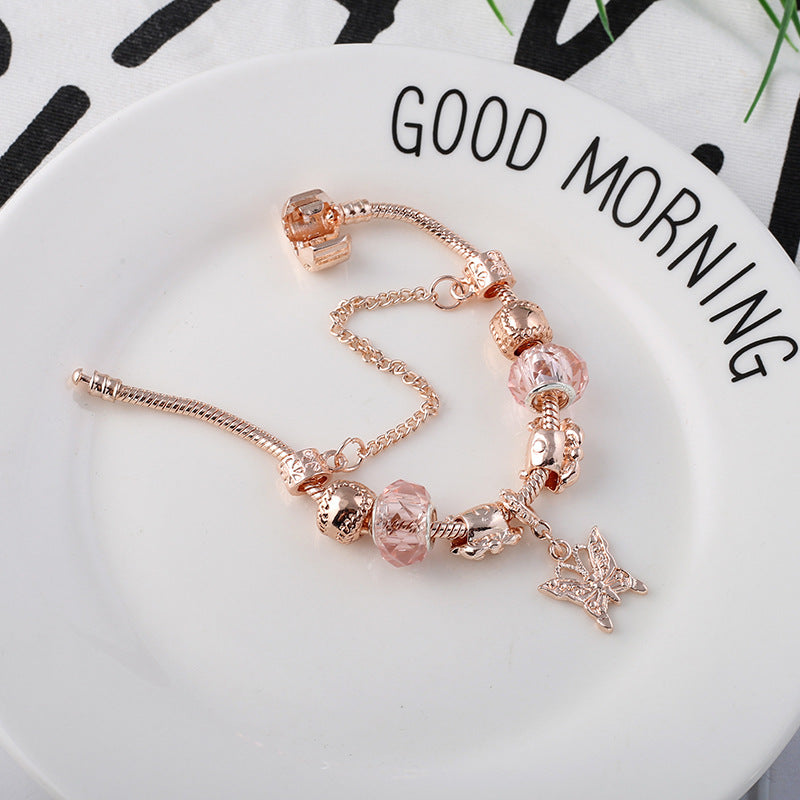 Fashion Love Geometric Rose Gold Bracelet Women's Jewelry Jewelry Gym From House