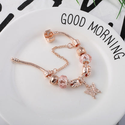 Fashion Love Geometric Rose Gold Bracelet Women's Jewelry Jewelry Gym From House
