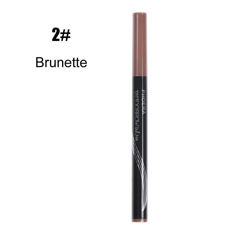 New Long Lasting Ultra-Fine Four-Comb Eyebrow Pencil Beauty DealSniper.net 2 pcs Brunette