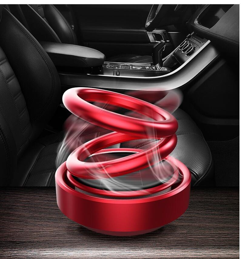 Solar Auto Rotation Car Air Freshener Perfume Seat Vehicle dealsniper-net