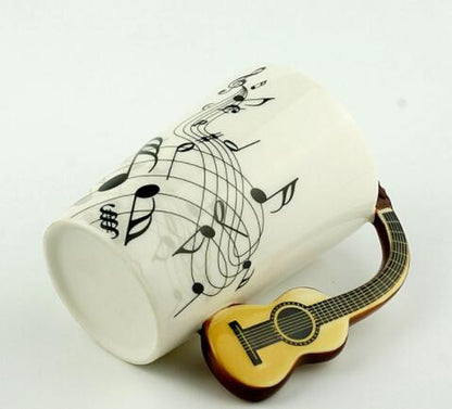 Creative Music Violin Style Guitar Ceramic Mug Coffee Tea Gifts