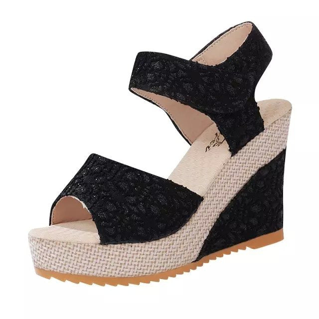 Flat bottom high heel sandals Women dealsniper-net