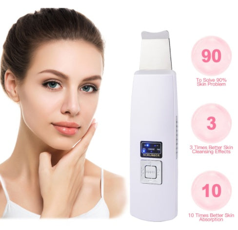 Ultrasonic Skin Scrubber Face Cleanser Blackhead Acne Removal Beauty Gym From House