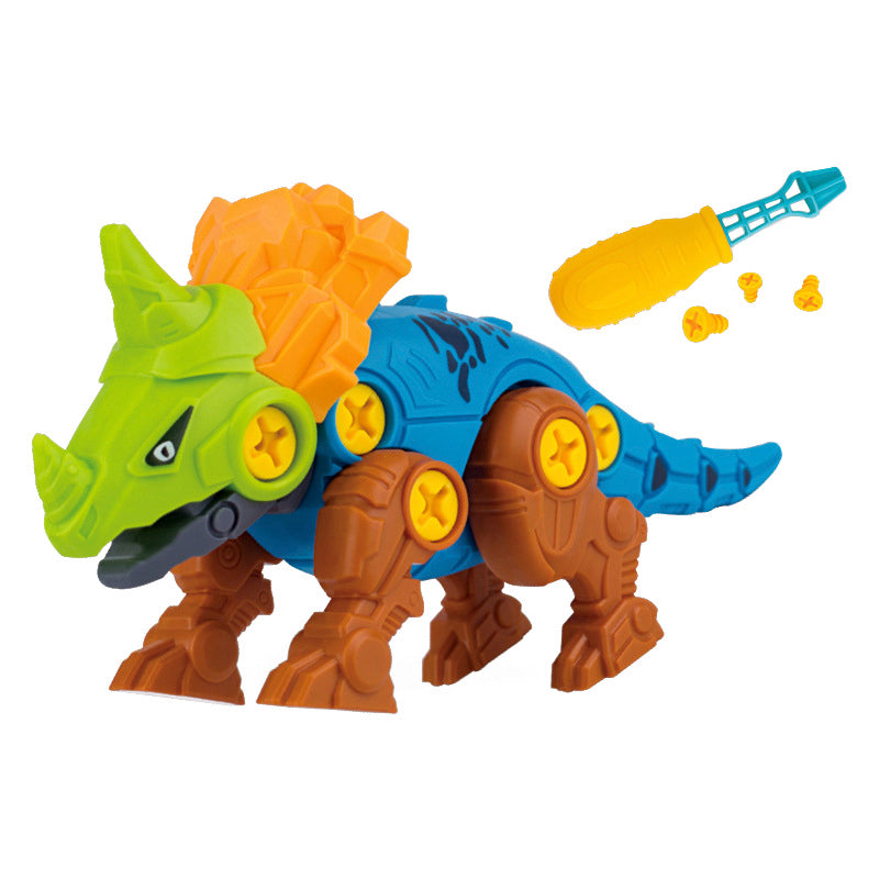 DIY Disassembly Assembly Dinosaur Toy Set Screw Nut Combination Assembling Dinosaur Model