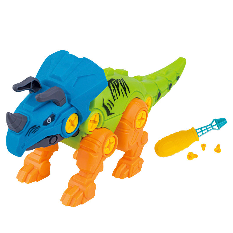 DIY Disassembly Assembly Dinosaur Toy Set Screw Nut Combination Assembling Dinosaur Model