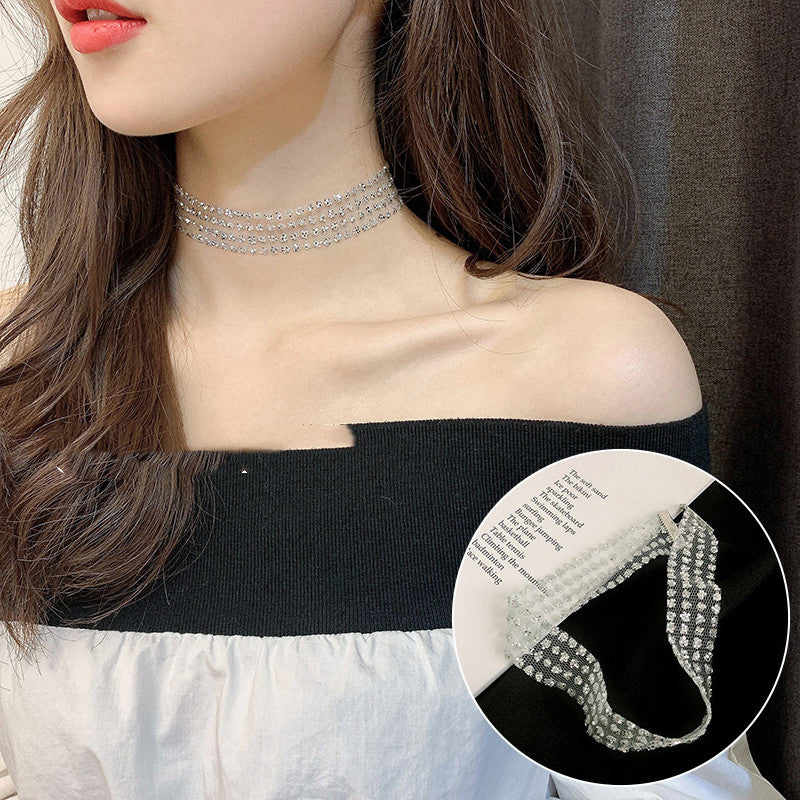 Personalized Simple Collar Short Neckband Jewelry dealsniper-net H