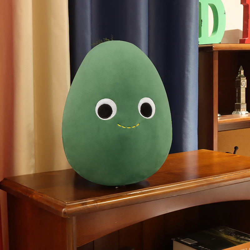 Cute Fruit Avocado Plush Toy Stuffed Doll Baby Decor Kids DealSniper.net