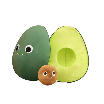 Cute Fruit Avocado Plush Toy Stuffed Doll Baby Decor Kids DealSniper.net Green 35cm