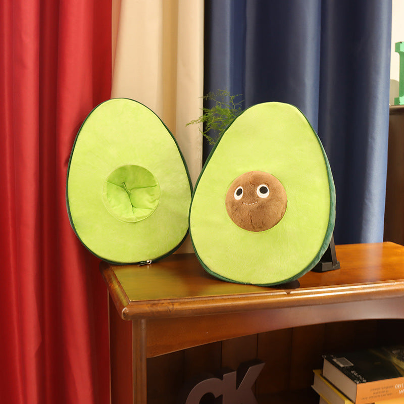 Cute Fruit Avocado Plush Toy Stuffed Doll Baby Decor Kids DealSniper.net
