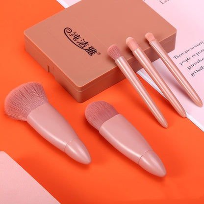 5Pcs Makeup Brushes Tool Set Cosmetic Beauty Gym From House