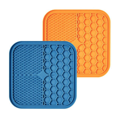 Suction Cup Licking Pad Anti-Choking Slow Food Basin Pets dealsniper-net SET1 M 1PC