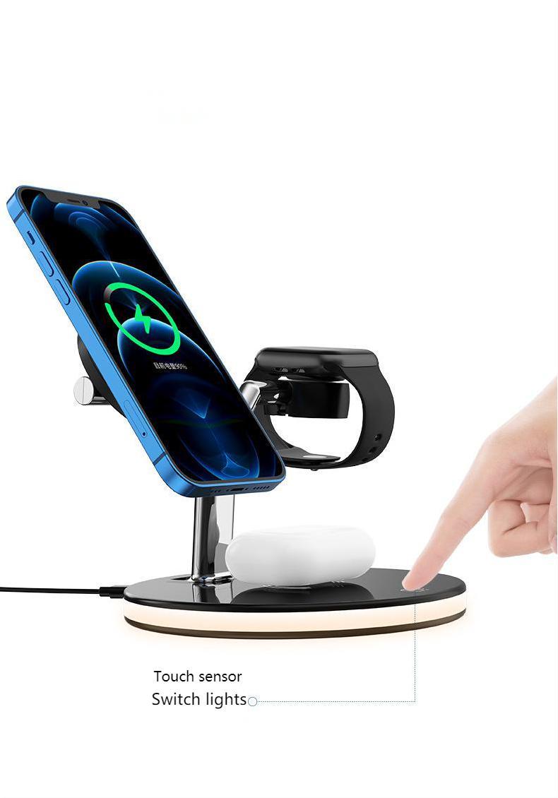 3 In 1 Magnetic Wireless Charger 15W Fast Charging Station Electronics DealSniper.net