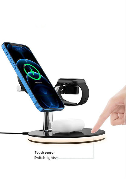 3 In 1 Magnetic Wireless Charger 15W Fast Charging Station Electronics DealSniper.net