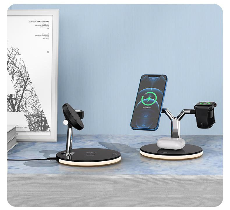 3 In 1 Magnetic Wireless Charger 15W Fast Charging Station Electronics DealSniper.net