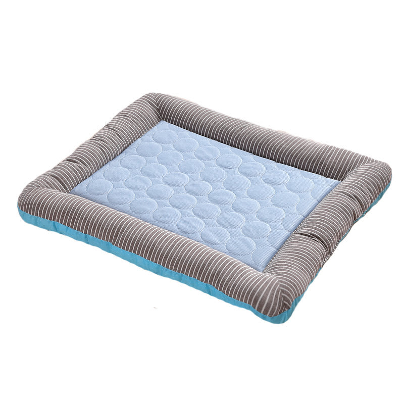 Pet Cooling Pad Bed For Dogs Cats Puppy Kitten Cool Mat Pets DealSniper.net Blue L