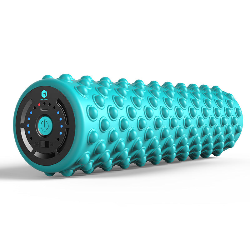 Electric Foam Roller Muscle Relaxation Fitness Yoga Column Sports Gym From House Blue